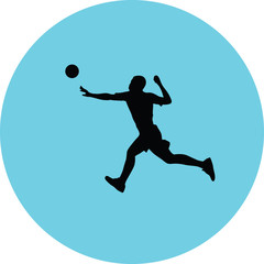 Fototapeta na wymiar handball player