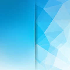 Abstract polygonal vector background. Blue geometric vector illustration. Creative design template. Abstract vector background for use in design