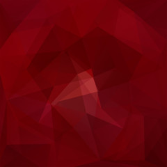 Fototapeta premium Polygonal vector background. Can be used in cover design, book design, website background. Vector illustration. Red, brown colors.