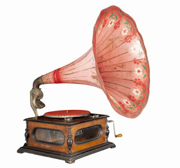 Old gramophone.