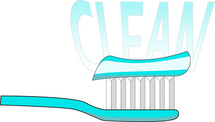 spazzolino dentifricio/sfondo CLEAN