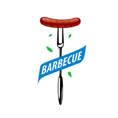 Barbecue party logo