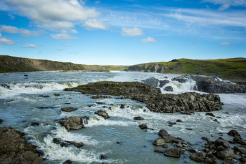 Beautiful waterfall in Iceland.