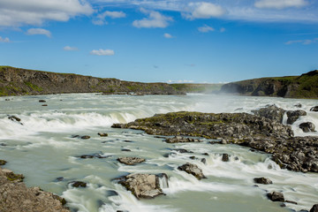 Beautiful waterfall in Iceland.