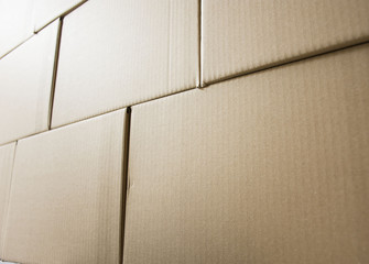 wall of boxes