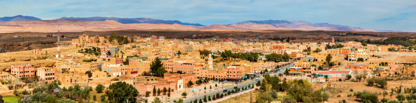View of Kalaat M'Gouna, a town in Morocco