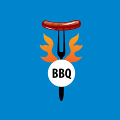 Barbecue party logo