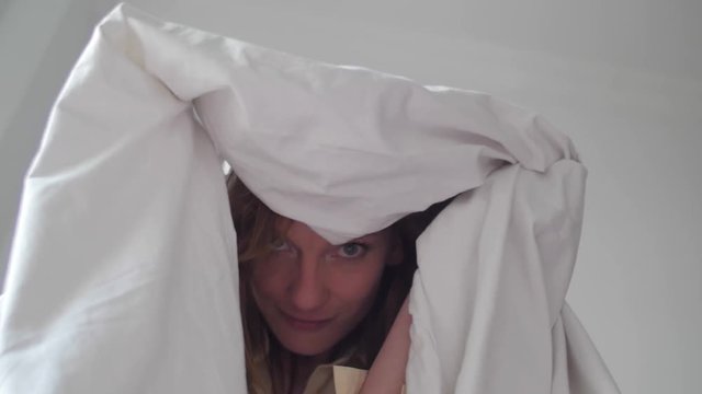 POV of a lover playing with his or her girlfriend in bed