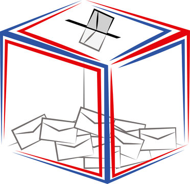 Urne Voter Election Bulletin Dans L Urne Stock Vector Adobe Stock