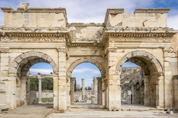 Obraz premium Unesco Heritage Site of the Ancient City of Ephesus, Selcuk, Turkey