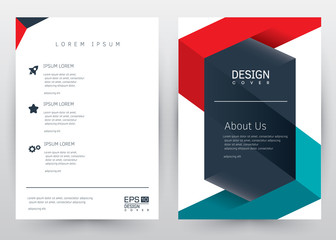 Cover Design Vector template set  Brochure, Annual Report, Magazine, Poster, Corporate Presentation, Portfolio, Flyer, Banner, Website. A4 size