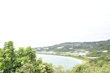 Obraz premium View from Chinen Misaki Park in Okinawa, Japan