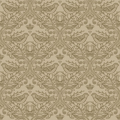 Seamless Pattern with birds