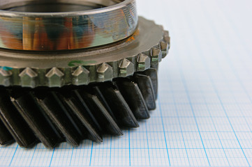 Gear on graph paper