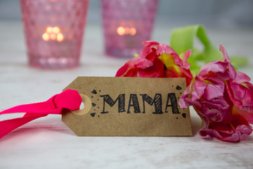 Ein schönes Geschenk mit Blumen