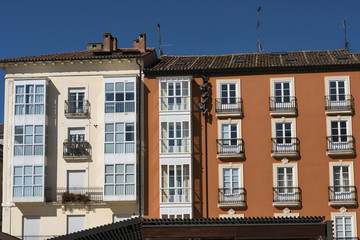 Burgos (Spain): facade of historic building
