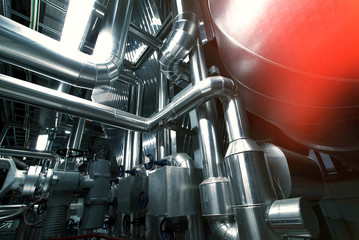 Industrial zone, Steel pipelines and cables