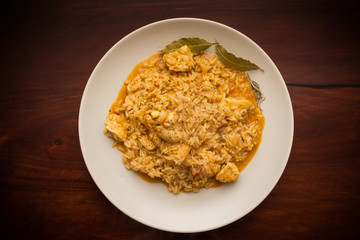 Risotto with chicken