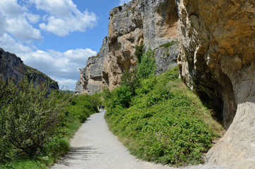 Fototapeta na wymiar Famous Spanish canyon Foz de Lumbier