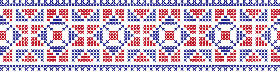 embroidered cross-stitch ornament national pattern