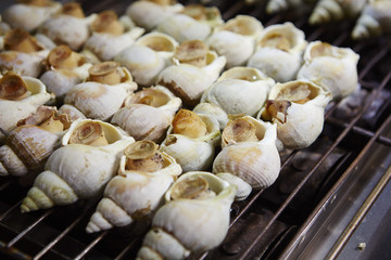 Shellfish at night market 