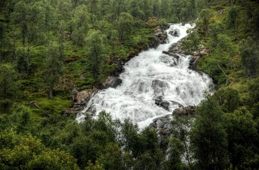 Different colors of a Norwegian landscape