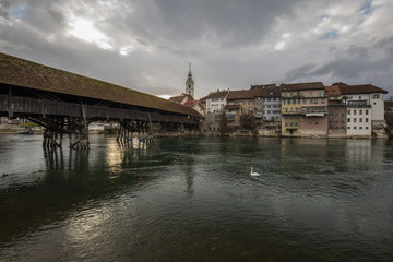 Holzbr&uuml;cke in Olten