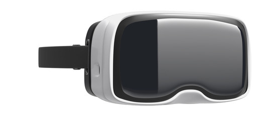 Virtual reality glasses isolated