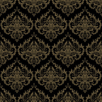 decoretive damask pattern background