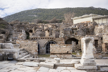 Fototapeta na wymiar Unesco Heritage Site of the Ancient City of Ephesus, Selcuk, Turkey