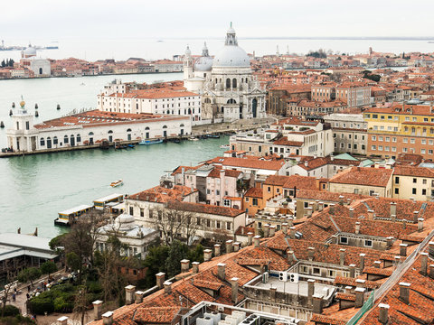 The view on Venice from San Marco Campenile