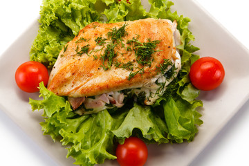Stuffed chicken fillet