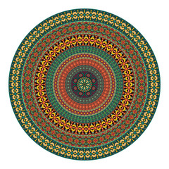 Flower mandala. Vintage decorative elements.