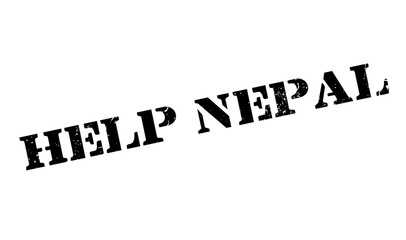 Help Nepal rubber stamp. Grunge design with dust scratches. Effects can be easily removed for a clean, crisp look. Color is easily changed.