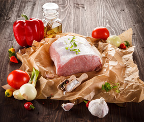 Fresh raw pork