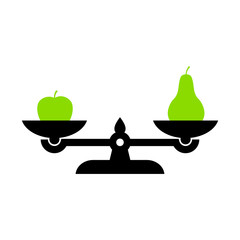 Scale vector icon on white background