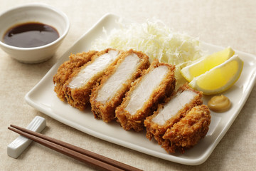 とんかつ　Japanese pork cutlet Tonkatsu