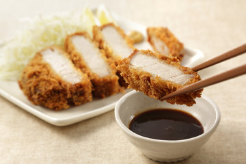 とんかつ　Japanese pork cutlet Tonkatsu