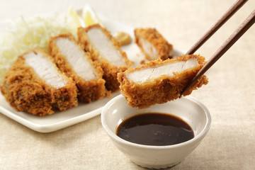 とんかつ　Japanese pork cutlet Tonkatsu