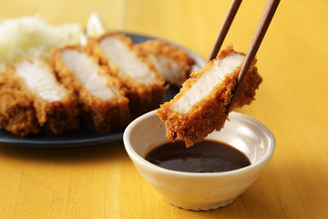 とんかつ　Japanese pork cutlet Tonkatsu
