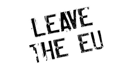 Leave The Eu rubber stamp. Grunge design with dust scratches. Effects can be easily removed for a clean, crisp look. Color is easily changed.
