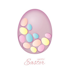 Pastel Easter eggs for Easter holidays design