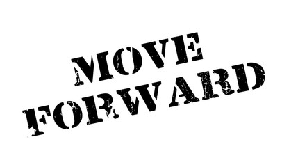 Move Forward rubber stamp. Grunge design with dust scratches. Effects can be easily removed for a clean, crisp look. Color is easily changed.