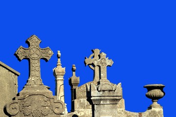 Un cimetière.