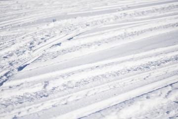 Fototapeta na wymiar Snow Tracks