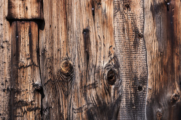 Wooden background from old weathered planks.