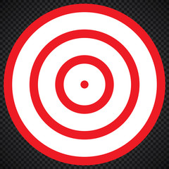 Target icon, sight sniper symbol isolated on white background, Crosshair and aim vector illustration.