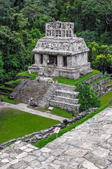 Unusual pyramid in Palenque - Mexico, Latin America