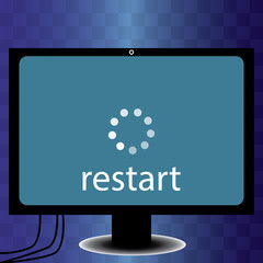 Restart Icon in trendy flat style isolated on grey background, for your web design, app, logo, UI. Vector illustration, EPS10.