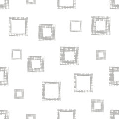 Seamless vector geometrical pattern with rhombus, squares, rectangles endless background with hand drawn textured geometric figures. Pastel Graphic illustration Template for wrapping, web backgrounds